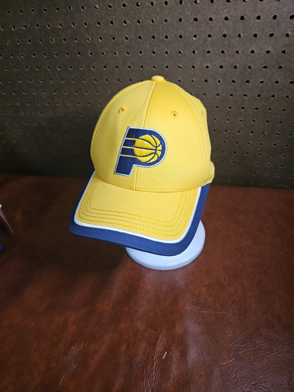 Pacers NBA Hat Lucas Oil Made By Main Gate Yellow/blue
